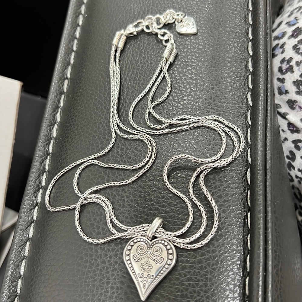 - Brighton Ophelia heart three strand necklace.
Ring set.